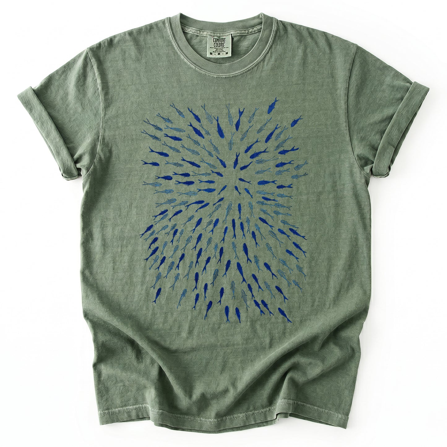 Minimalist Oceanic Fish Heavyweight T-Shirt