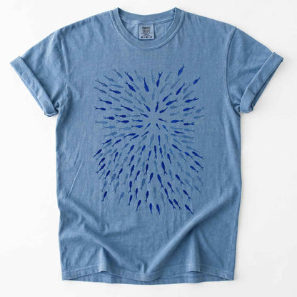 Minimalist Oceanic Fish Heavyweight T-Shirt