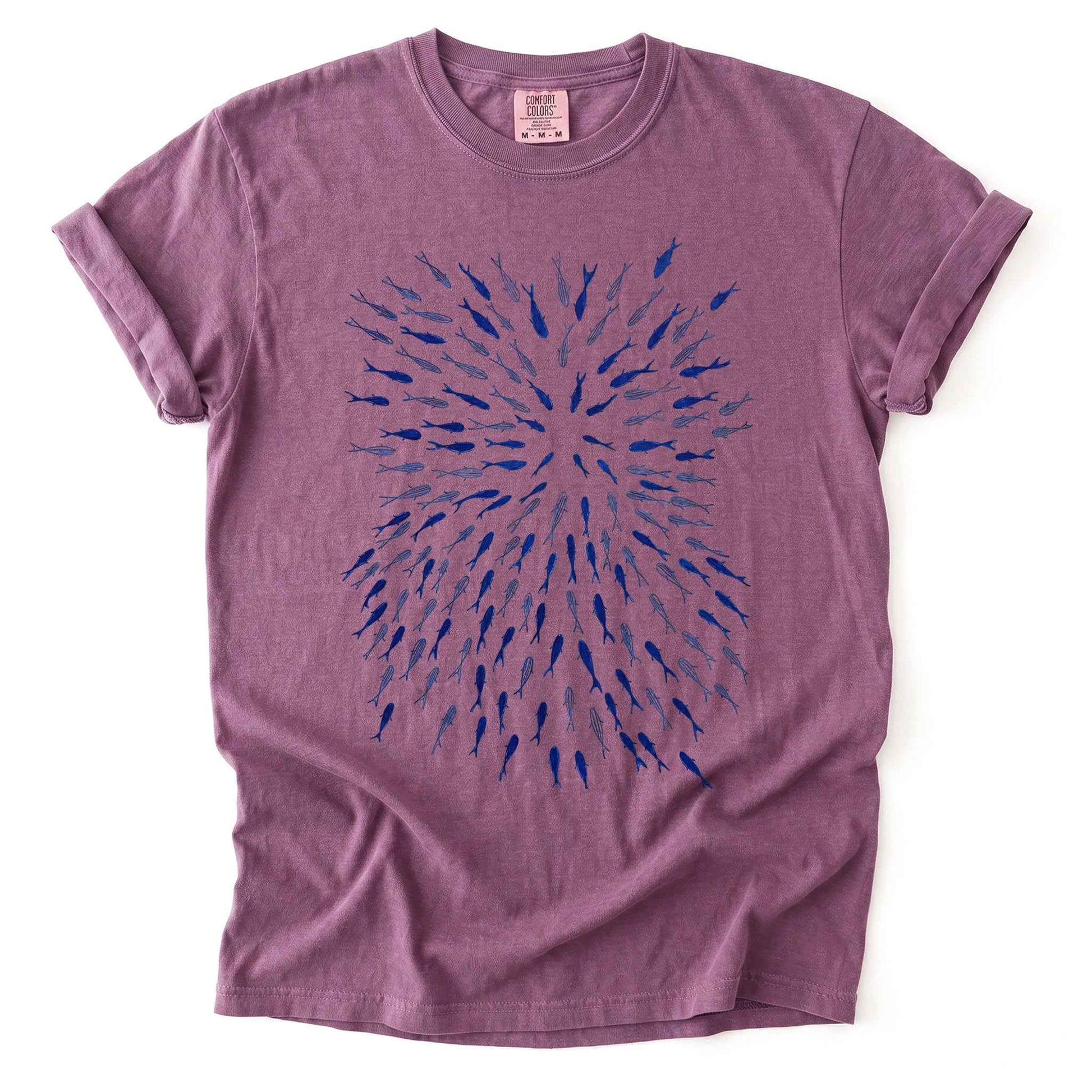 Minimalist Oceanic Fish Heavyweight T-Shirt