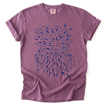 Minimalist Oceanic Fish Heavyweight T-Shirt