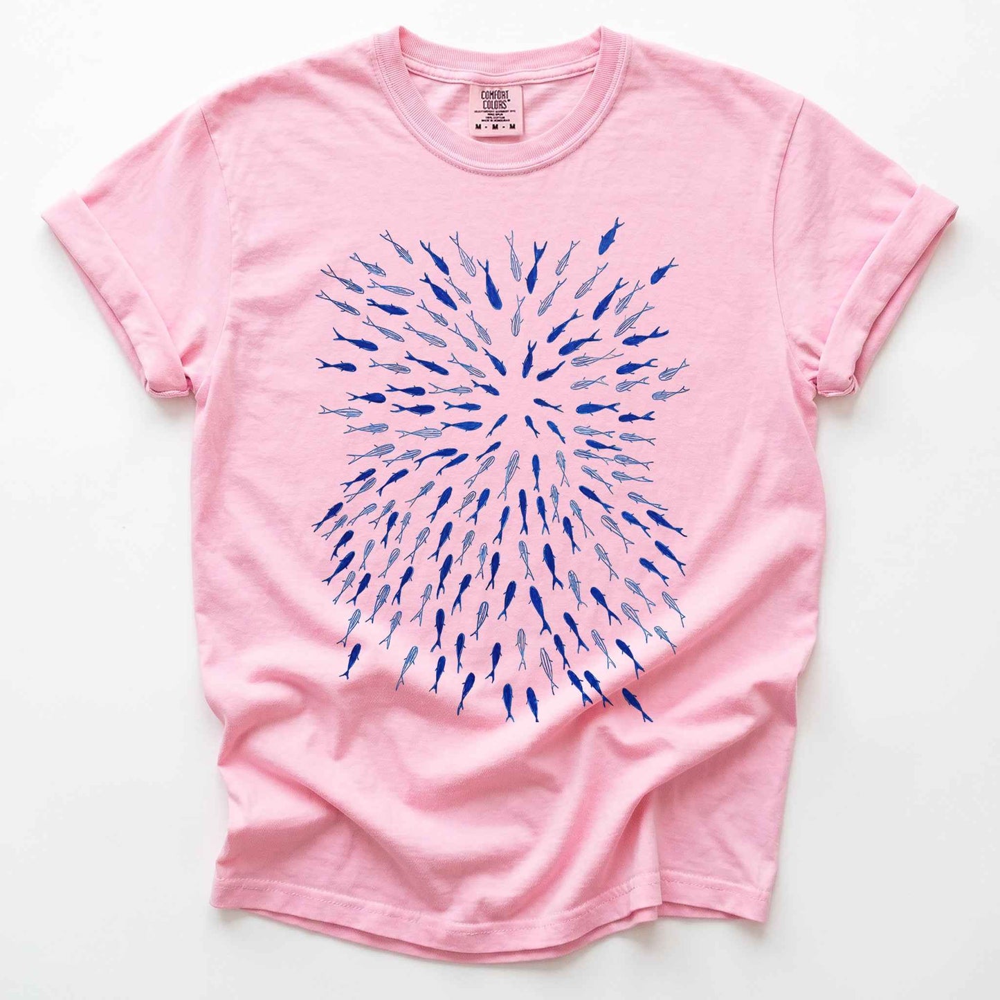 Minimalist Oceanic Fish Heavyweight T-Shirt
