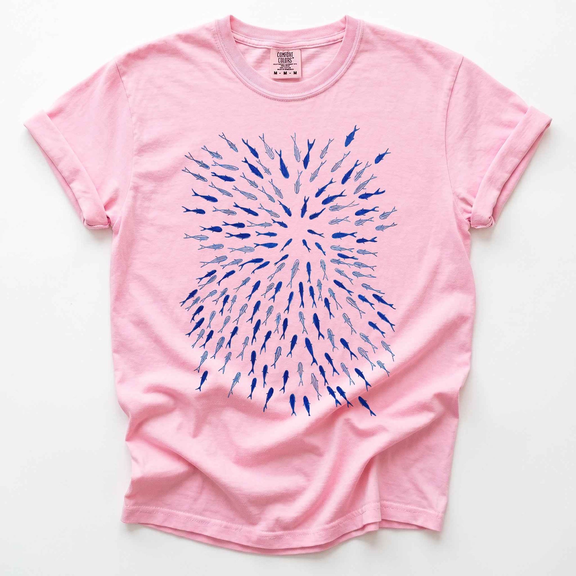 Minimalist Oceanic Fish Heavyweight T-Shirt