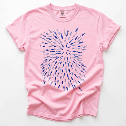 Minimalist Oceanic Fish Heavyweight T-Shirt