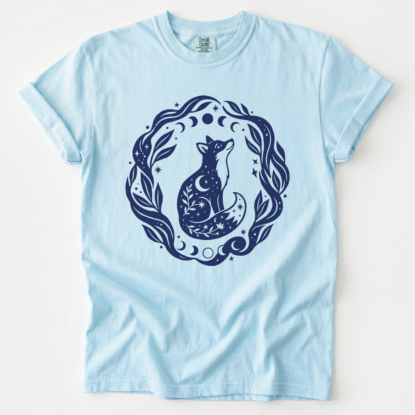 Serene Woodland Fox Vintage Washed T-Shirt