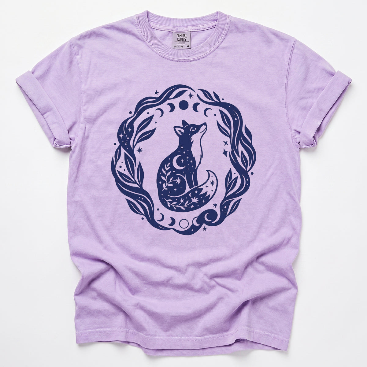 Serene Woodland Fox Vintage Washed T-Shirt