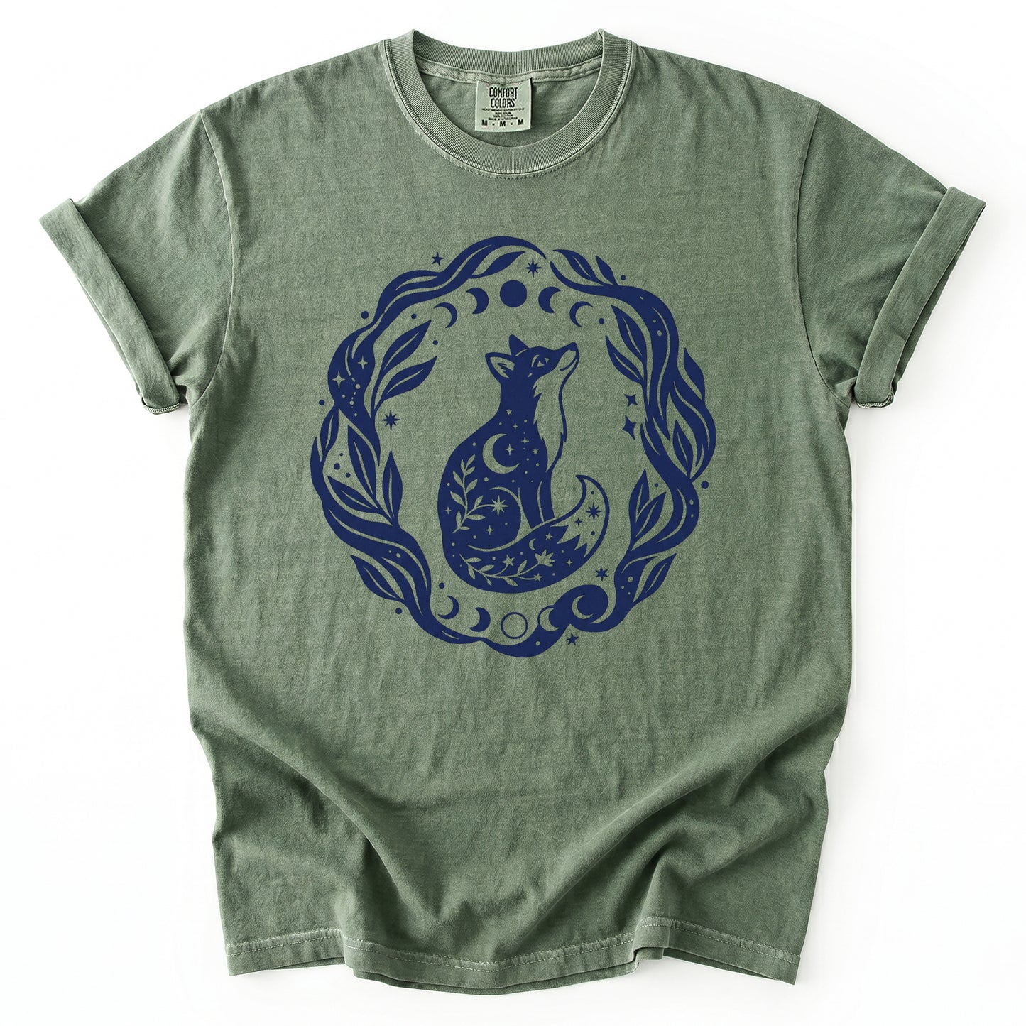 Serene Woodland Fox Vintage Washed T-Shirt