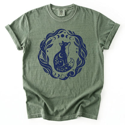 Serene Woodland Fox Vintage Washed T-Shirt