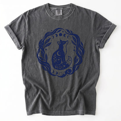 Serene Woodland Fox Vintage Washed T-Shirt