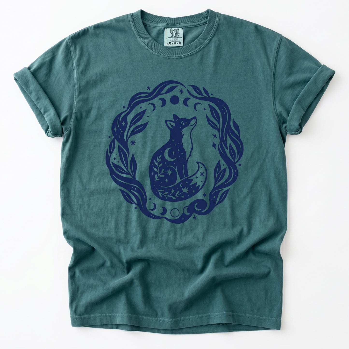 Serene Woodland Fox Vintage Washed T-Shirt