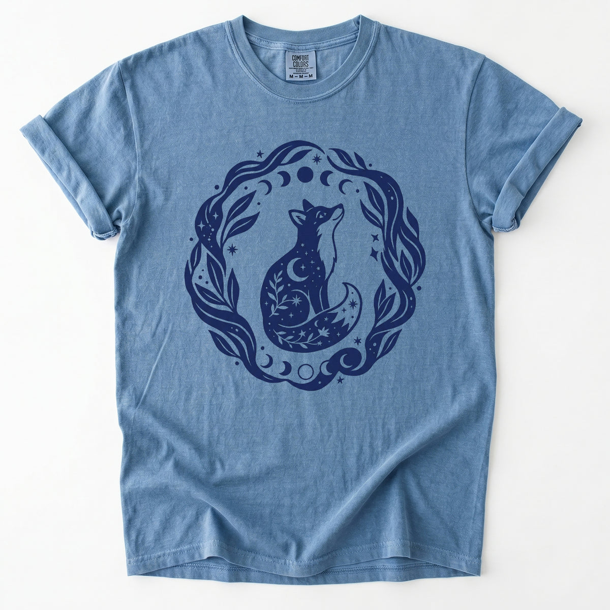 Serene Woodland Fox Vintage Washed T-Shirt