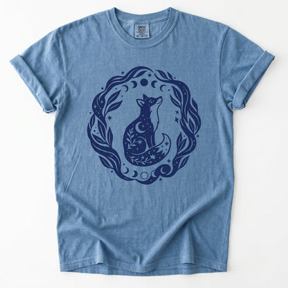 Serene Woodland Fox Vintage Washed T-Shirt