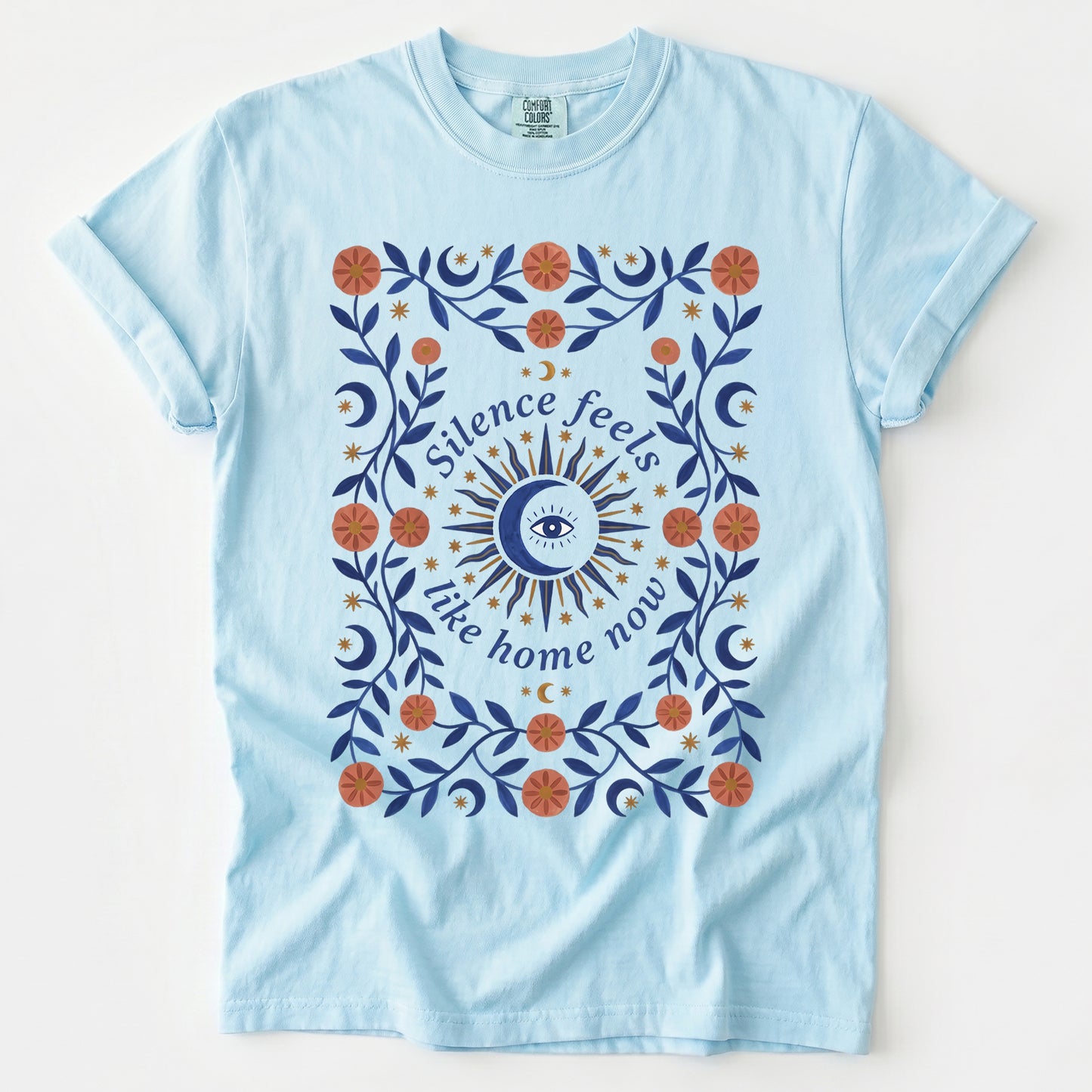 Silence Feels Like Home Now Vintage Washed T-Shirt