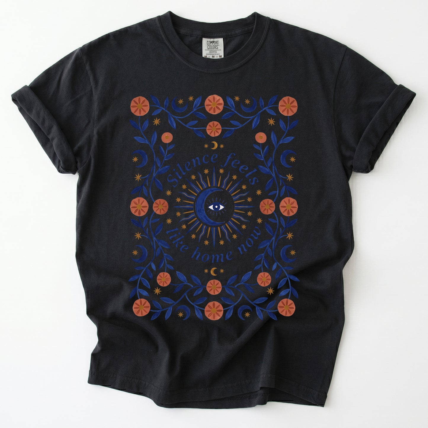 Silence Feels Like Home Now Vintage Washed T-Shirt