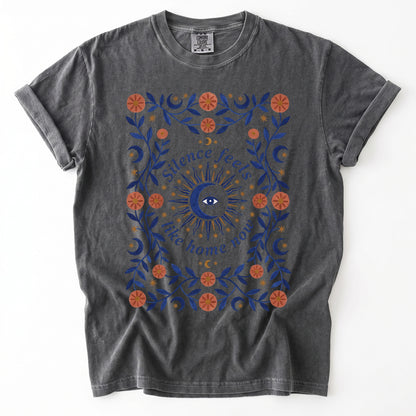 Silence Feels Like Home Now Vintage Washed T-Shirt