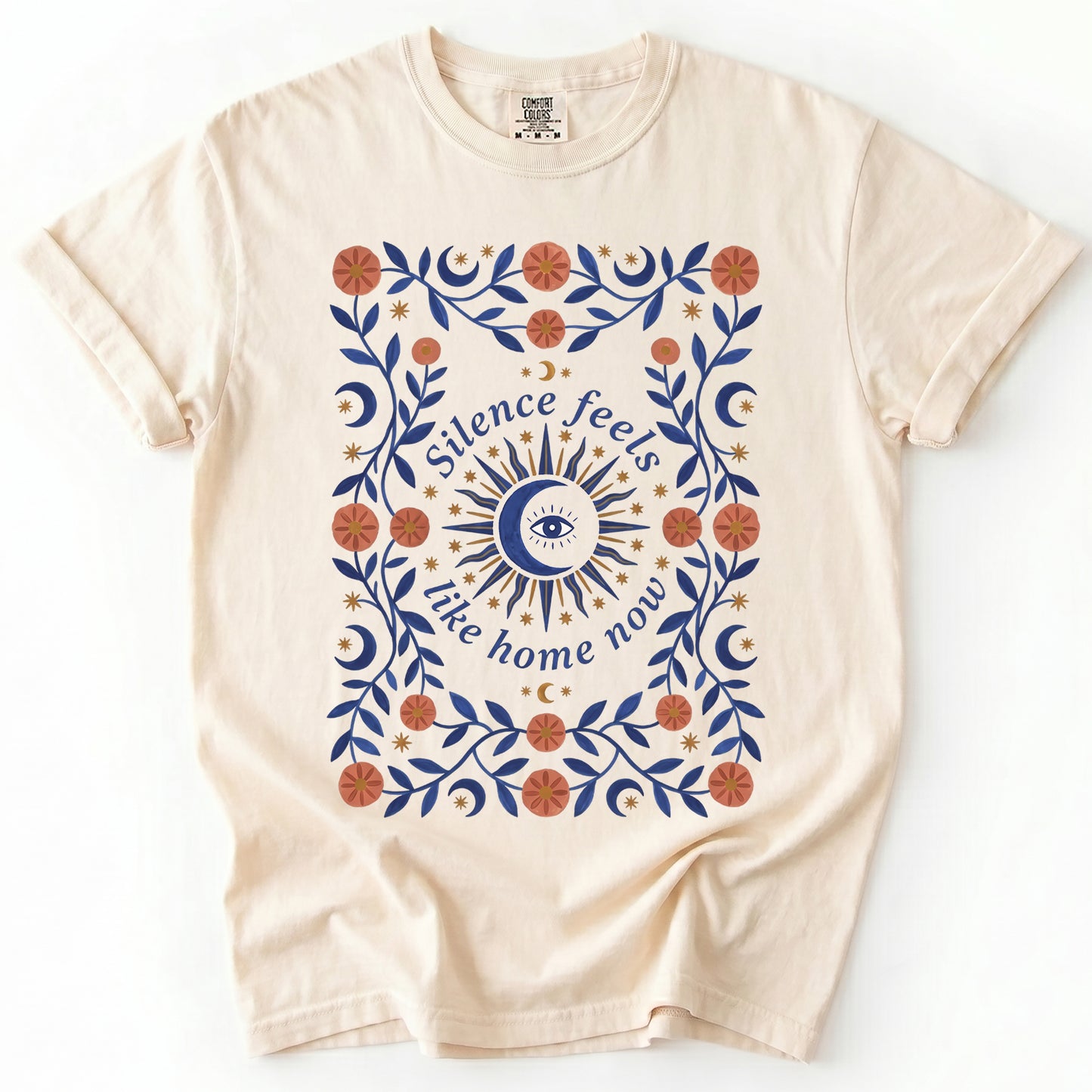 Silence Feels Like Home Now Vintage Washed T-Shirt
