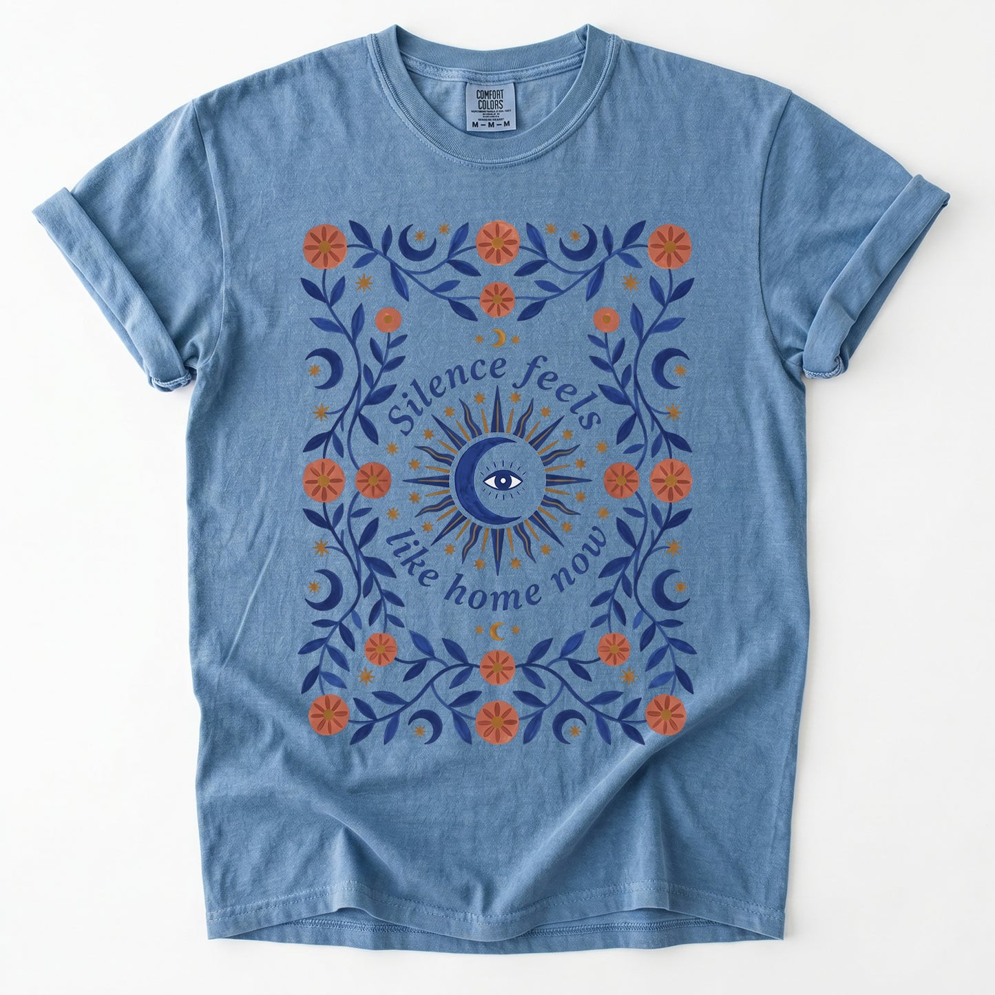 Silence Feels Like Home Now Vintage Washed T-Shirt