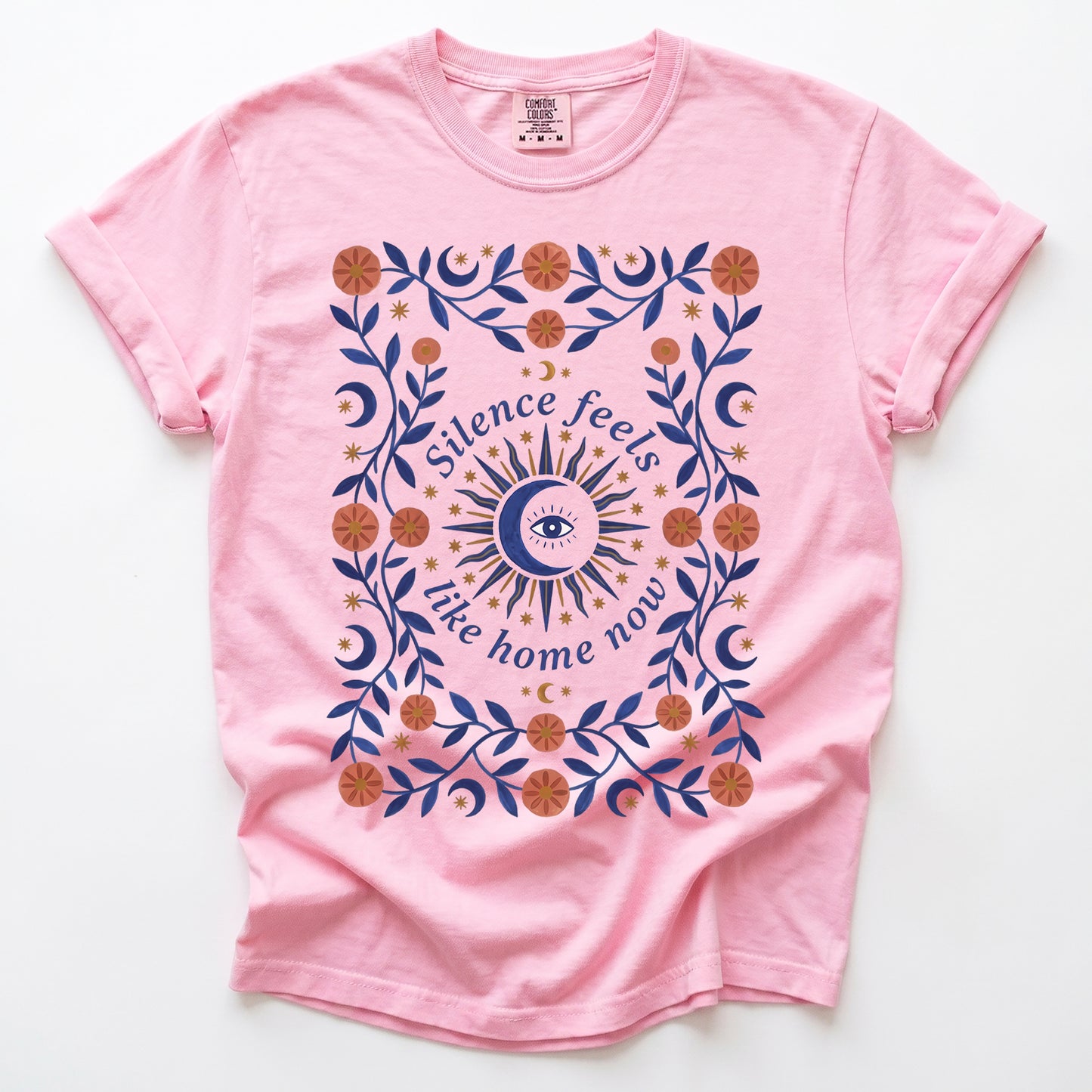 Silence Feels Like Home Now Vintage Washed T-Shirt