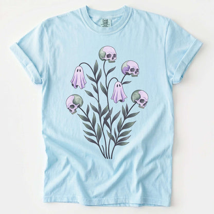 Skull & Ghost Bellflowers Vintage Washed T-Shirt