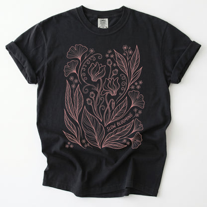 Slow Blooming Vintage Washed T-Shirt
