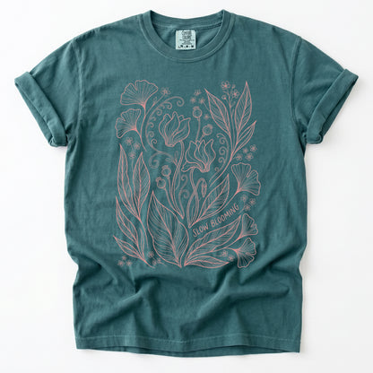 Slow Blooming Vintage Washed T-Shirt