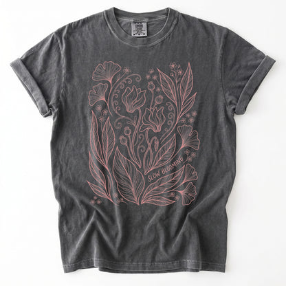 Slow Blooming Vintage Washed T-Shirt