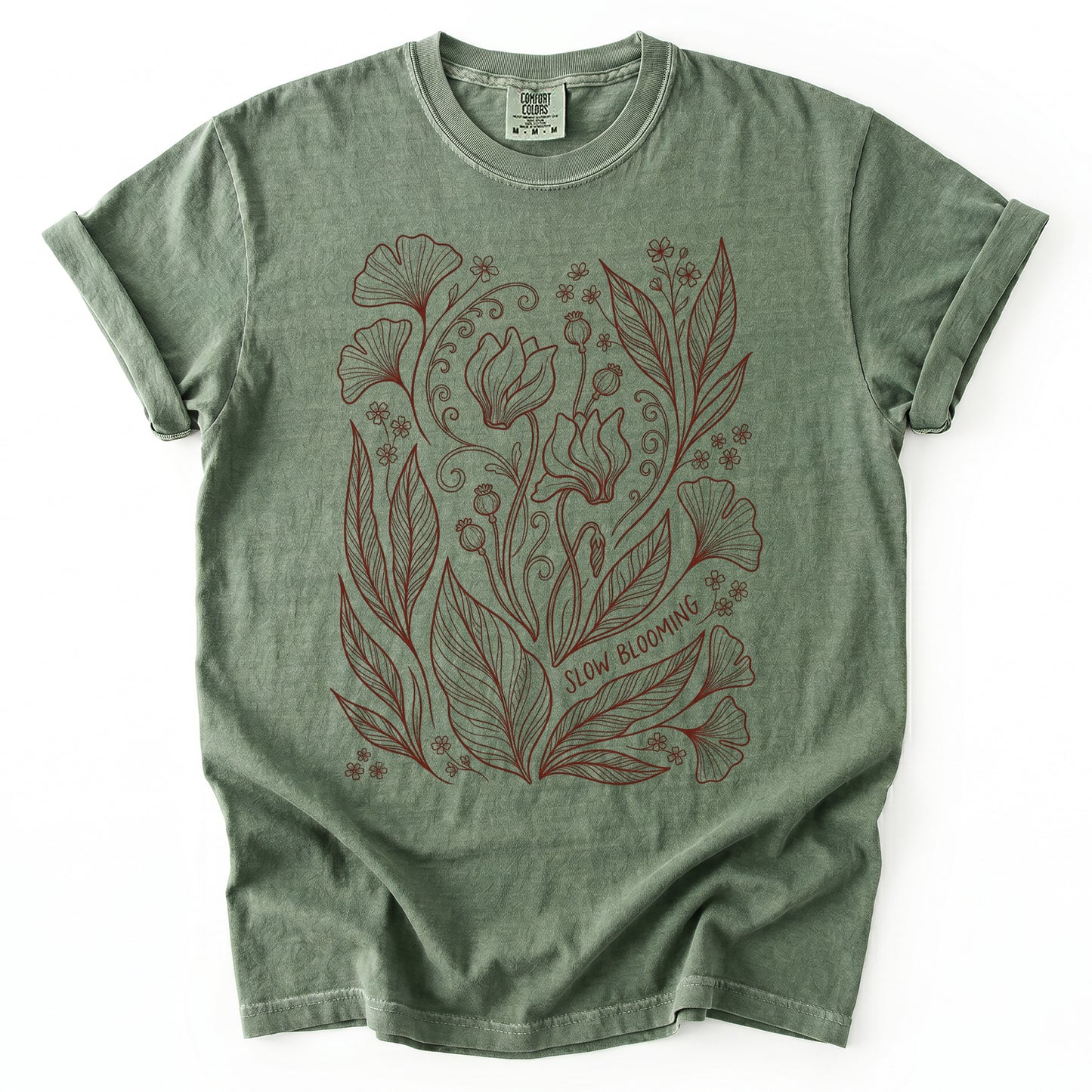 Slow Blooming Vintage Washed T-Shirt