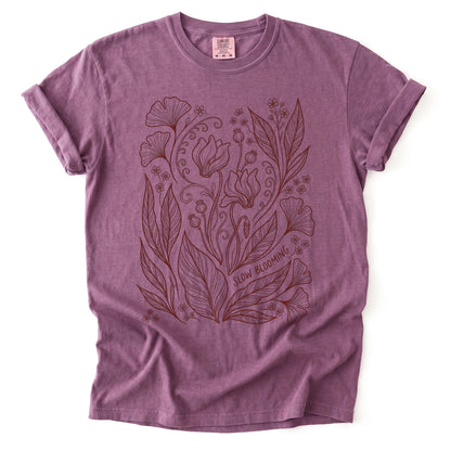 Slow Blooming Vintage Washed T-Shirt