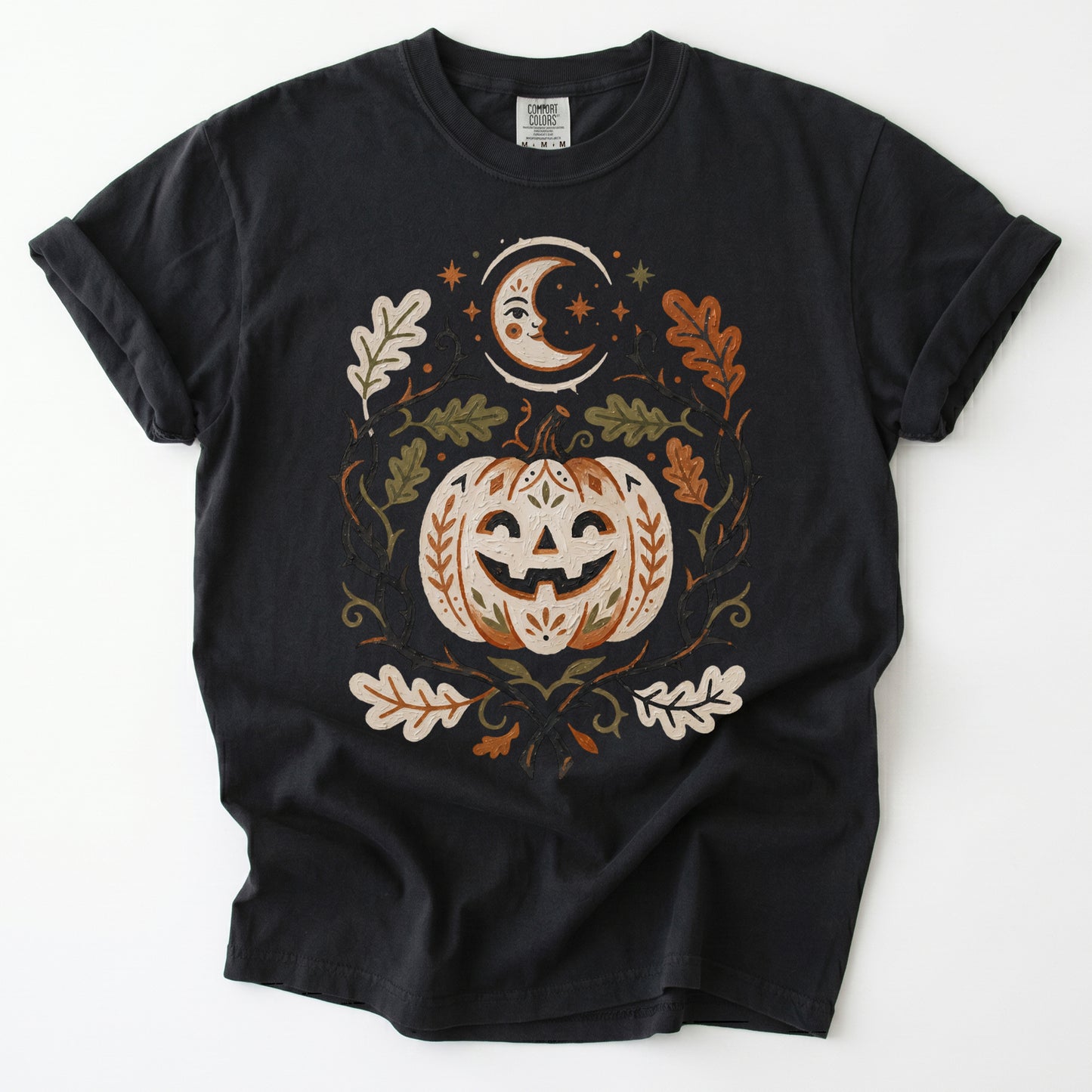 Smiling Pumpkin Vintage Washed T-Shirt