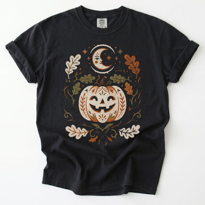 Smiling Pumpkin Vintage Washed T-Shirt