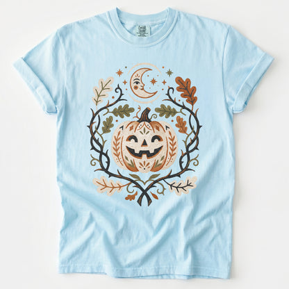 Smiling Pumpkin Vintage Washed T-Shirt