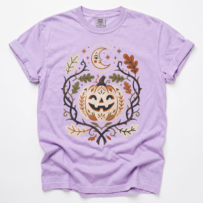 Smiling Pumpkin Vintage Washed T-Shirt