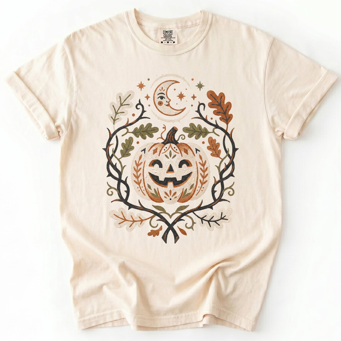 Smiling Pumpkin Vintage Washed T-Shirt