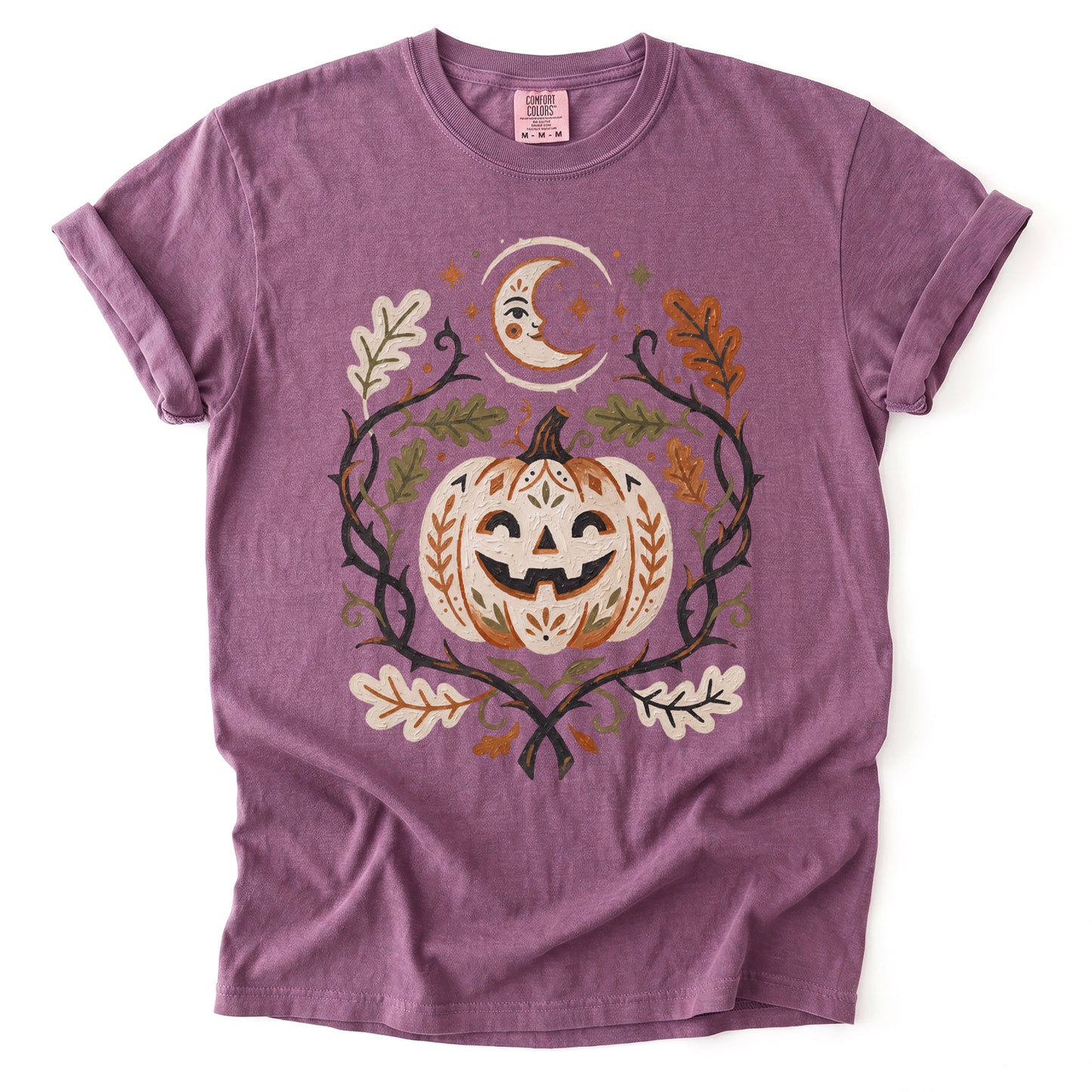 Smiling Pumpkin Vintage Washed T-Shirt