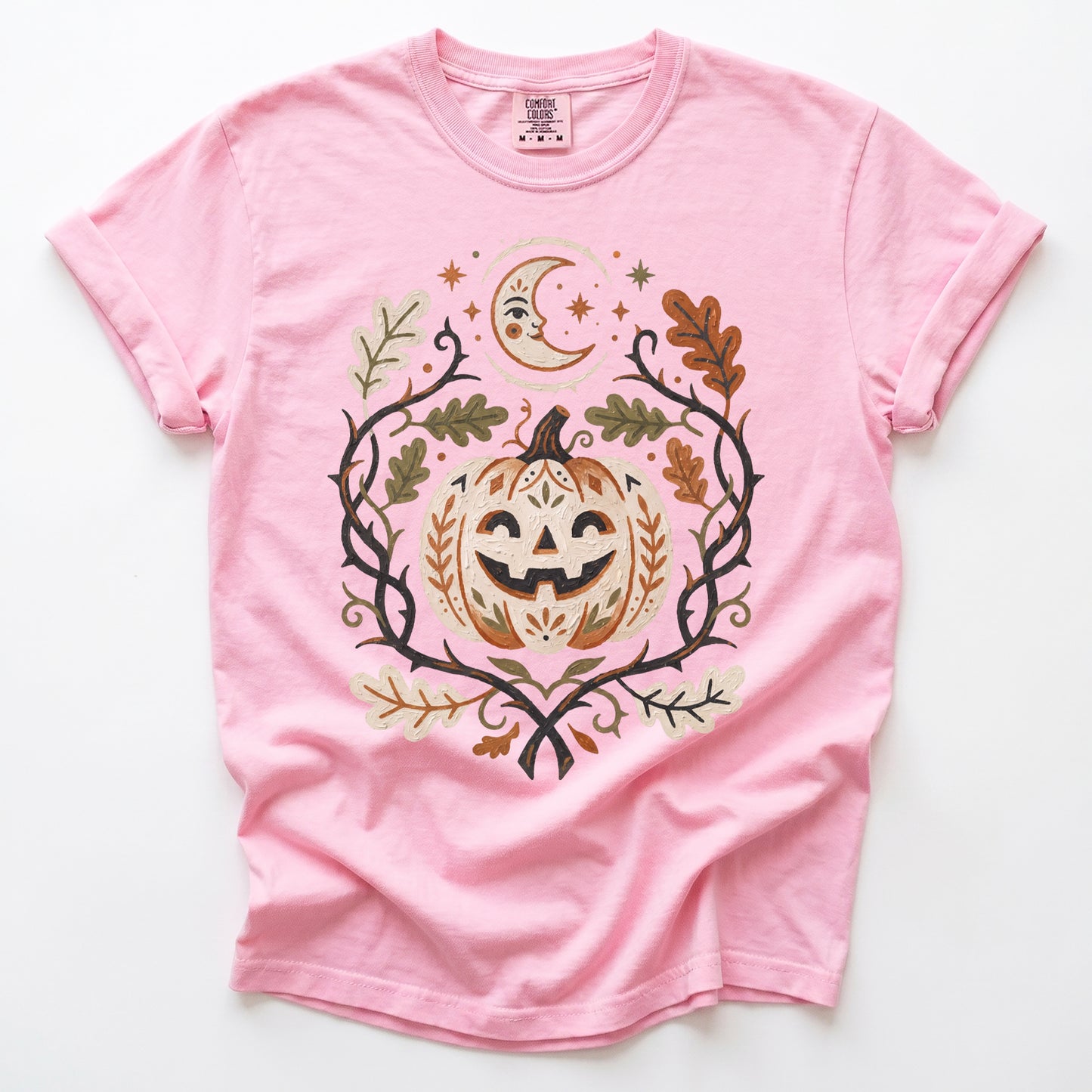 Smiling Pumpkin Vintage Washed T-Shirt