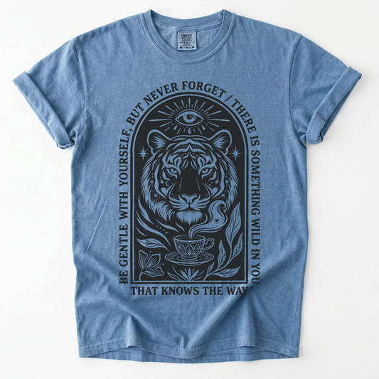 Something Wild In You Tiger Vintage Washed T-Shirt