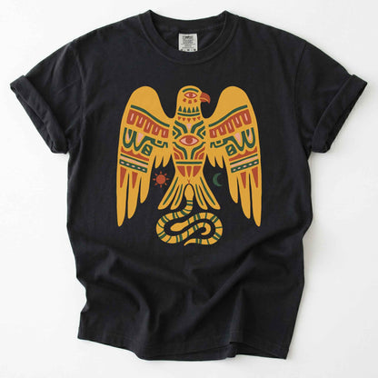 Southwestern Folk Art Eagle Vintage Washed T-Shirt