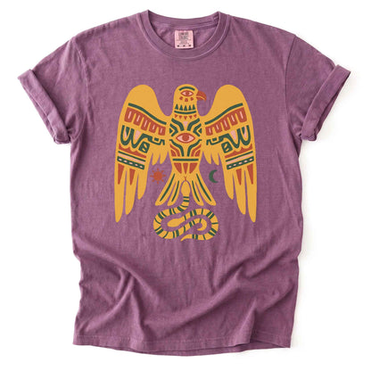 Southwestern Folk Art Eagle Vintage Washed T-Shirt