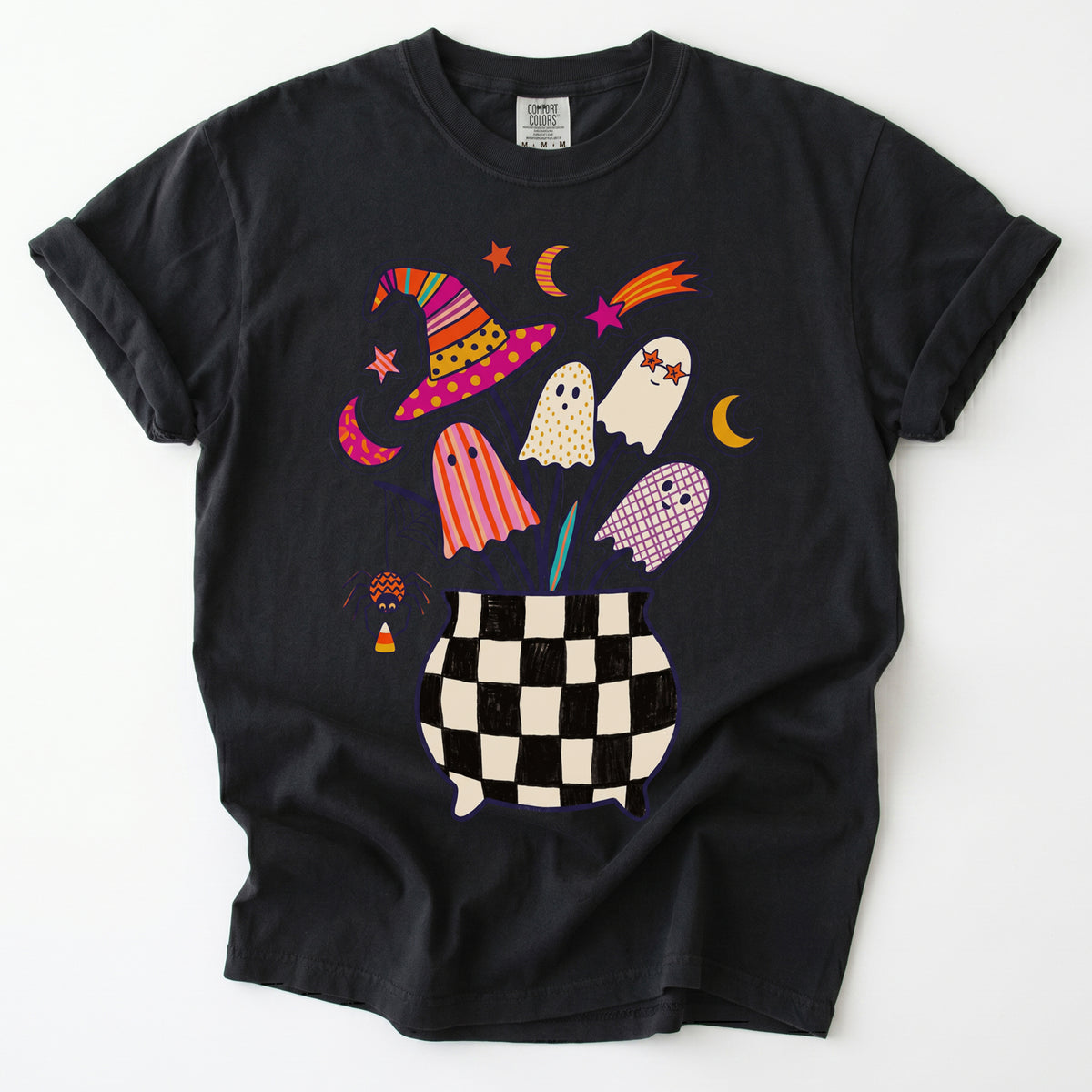 Spooky Ghost Bouquet Vintage Washed T-Shirt