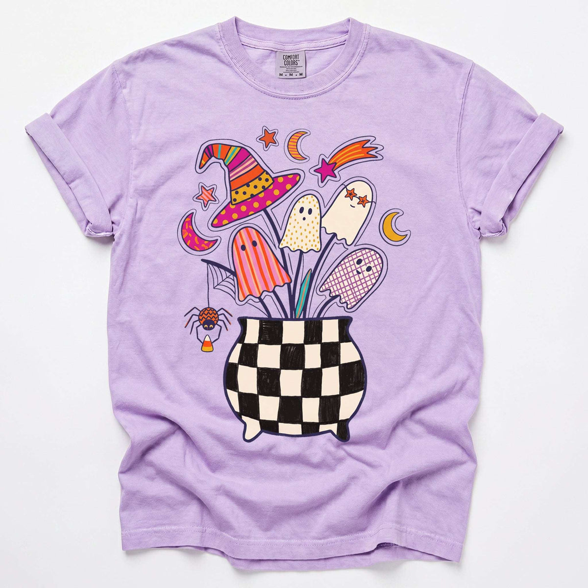 Spooky Ghost Bouquet Vintage Washed T-Shirt