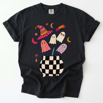 Spooky Ghost Bouquet Vintage Washed T-Shirt