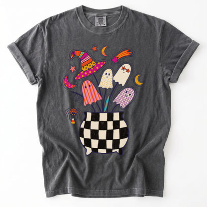 Spooky Ghost Bouquet Vintage Washed T-Shirt
