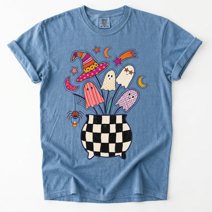 Spooky Ghost Bouquet Vintage Washed T-Shirt