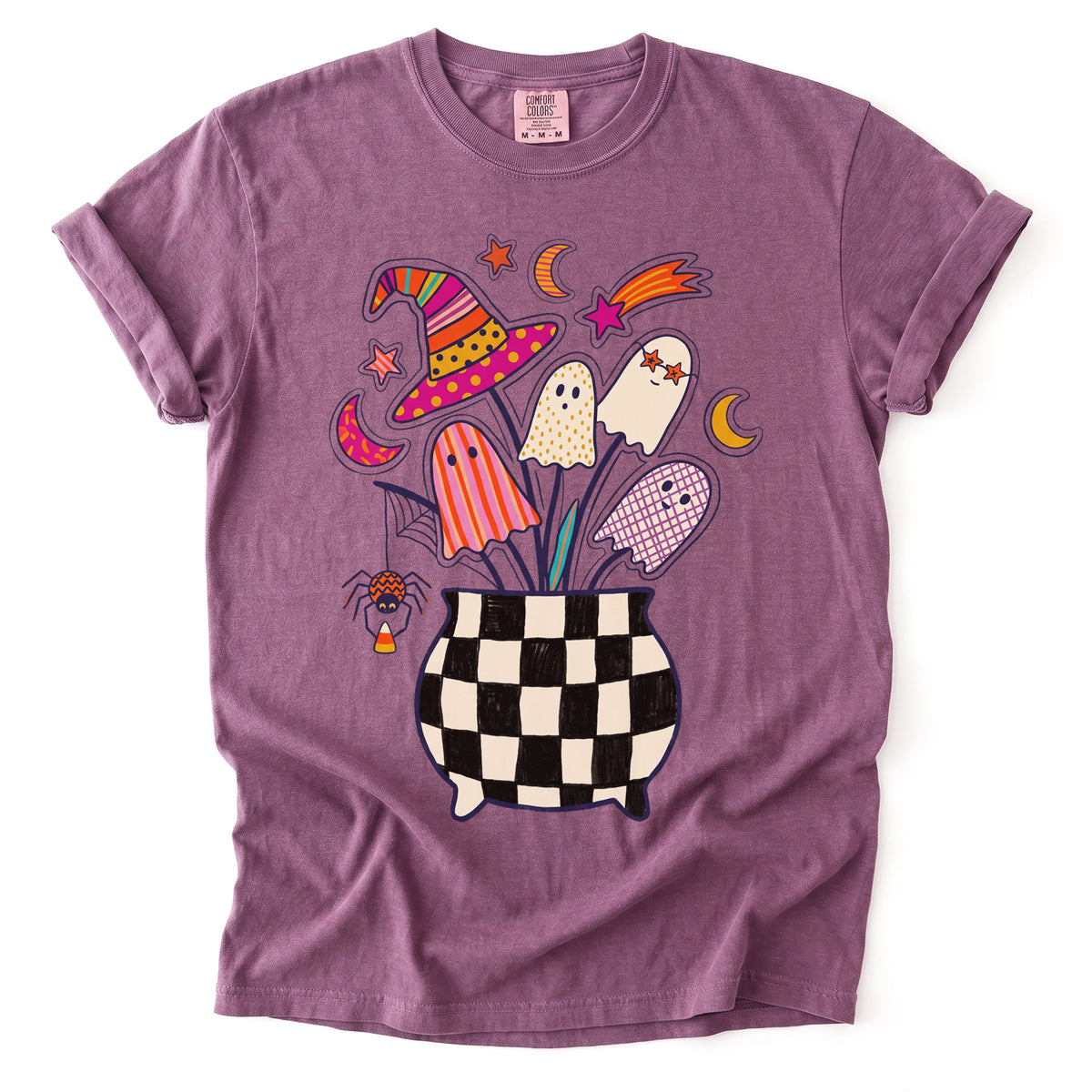 Spooky Ghost Bouquet Vintage Washed T-Shirt