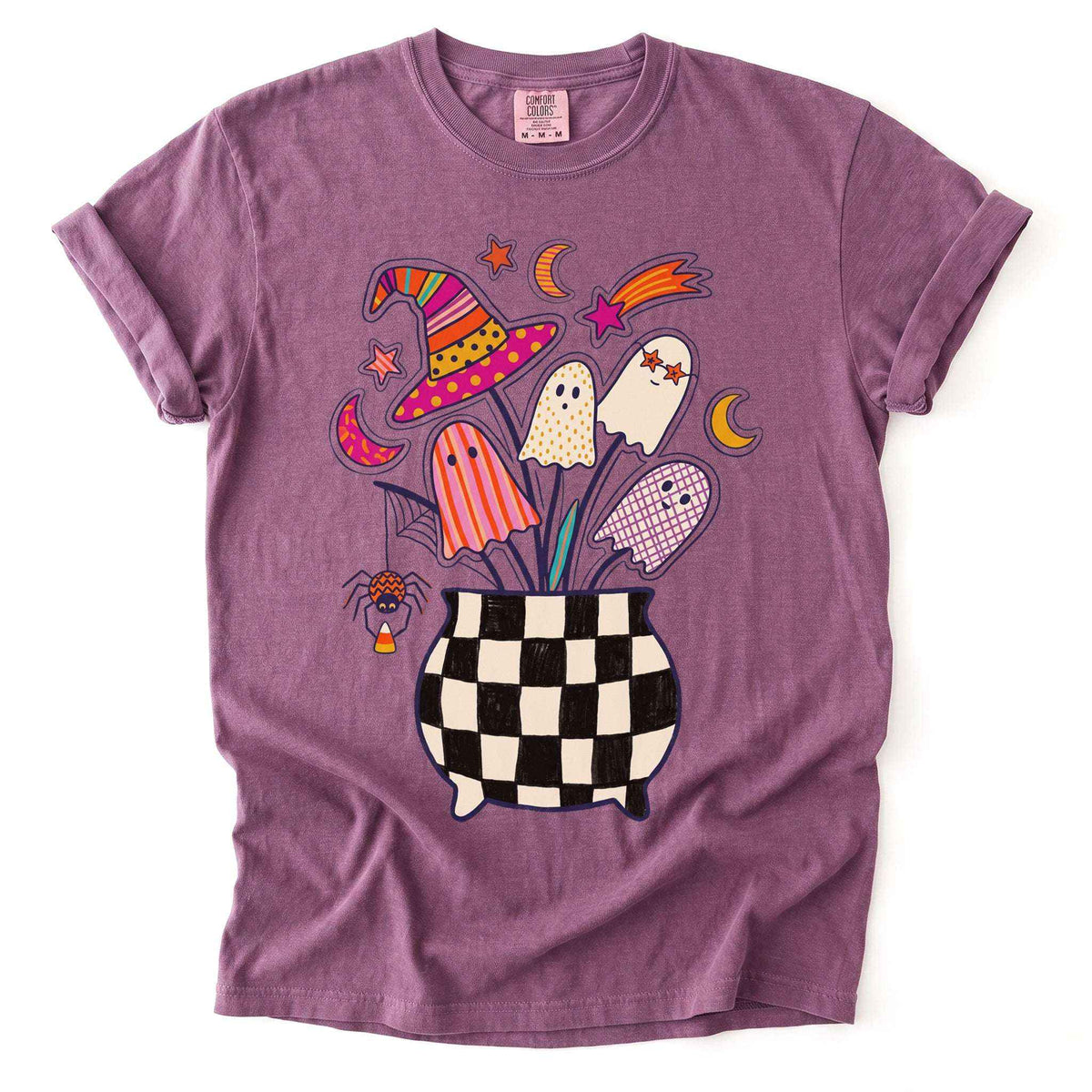Spooky Ghost Bouquet Vintage Washed T-Shirt