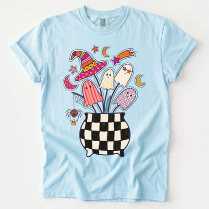 Spooky Ghost Bouquet Vintage Washed T-Shirt