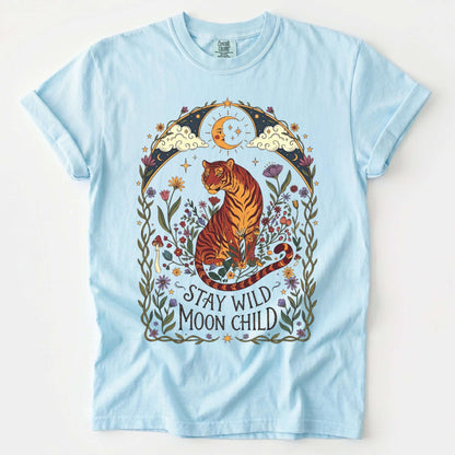 Stay Wild Moon Child Tiger Vintage Washed T-Shirt