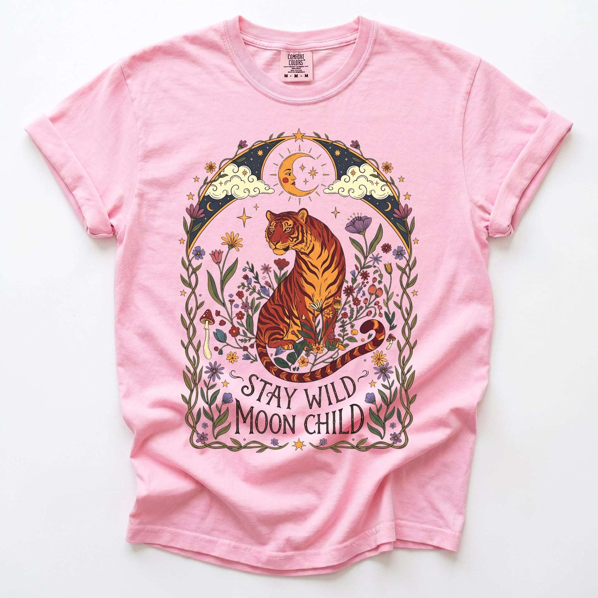 Stay Wild Moon Child Tiger Vintage Washed T-Shirt