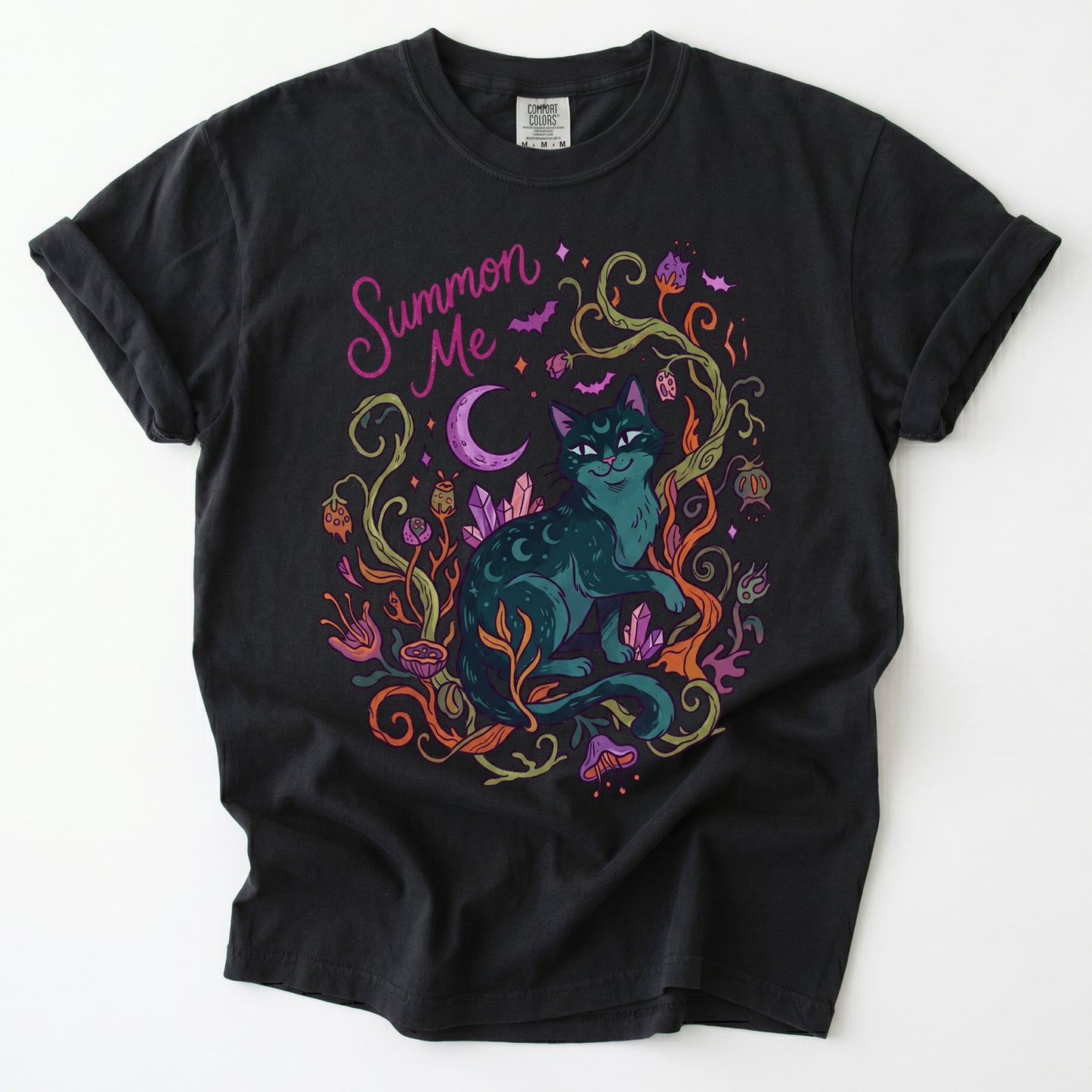 Summon Me Mystical Cat Vintage Washed T-Shirt