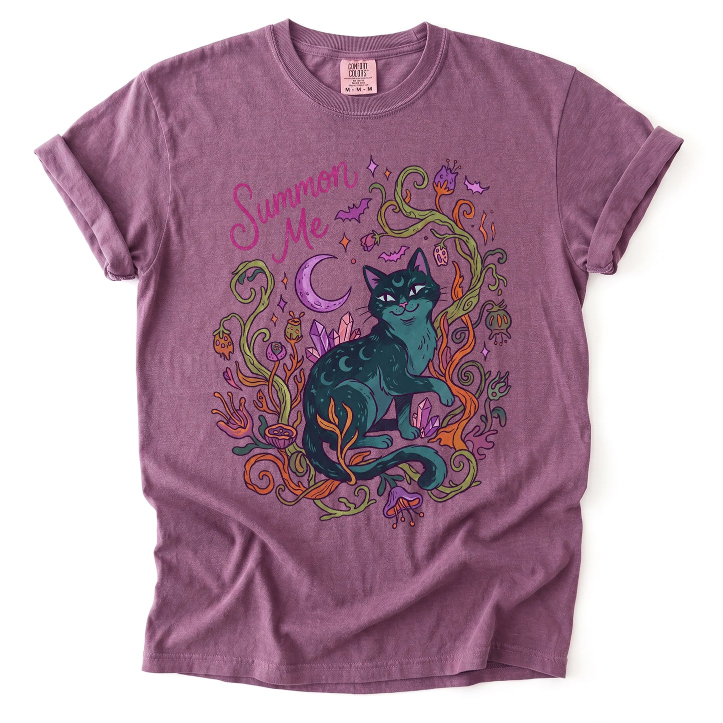 Summon Me Mystical Cat Vintage Washed T-Shirt