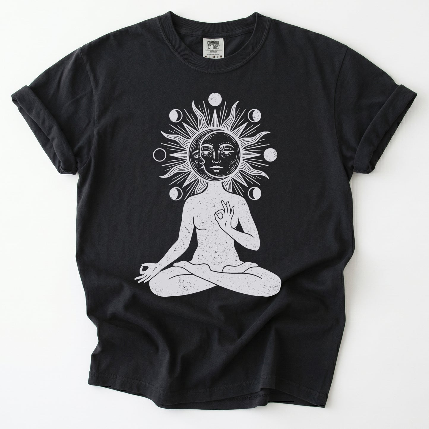 Sun & Moon Meditation Vintage Washed T-Shirt